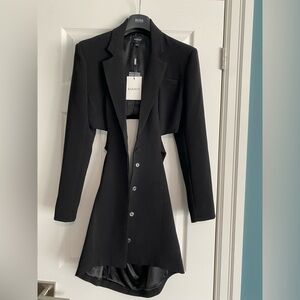 Bardot Black Cut-Out Blazer Dress | Size M | NWT